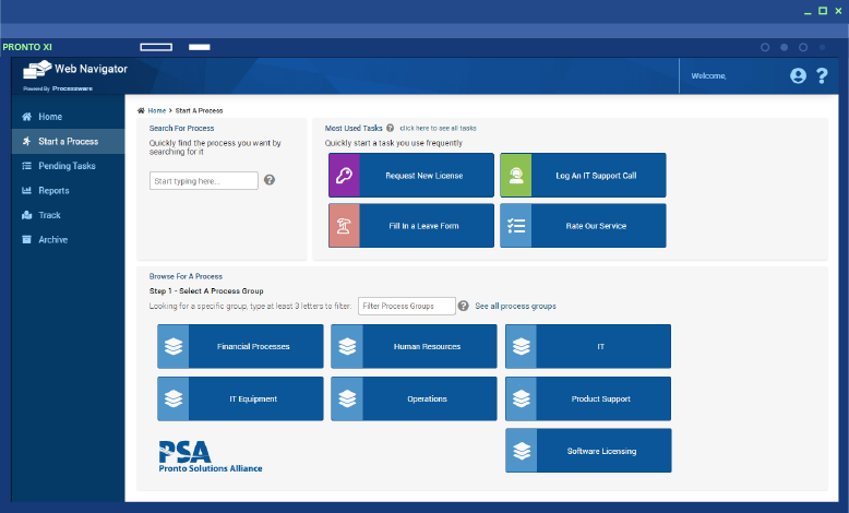 Flowcentric Processware for Pronto Xi ERP Software