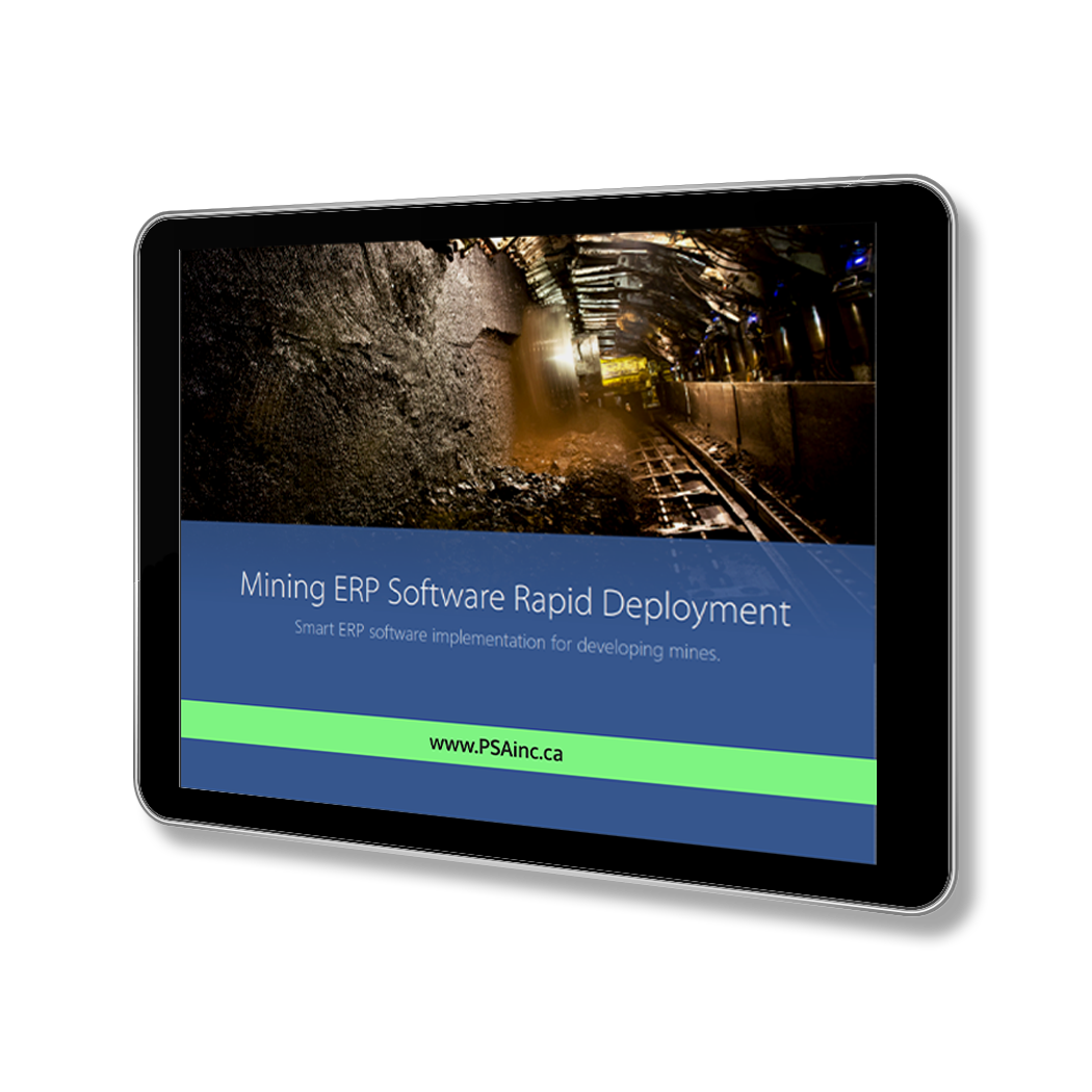 Mining ERP Software Rapid Deployment White Paper